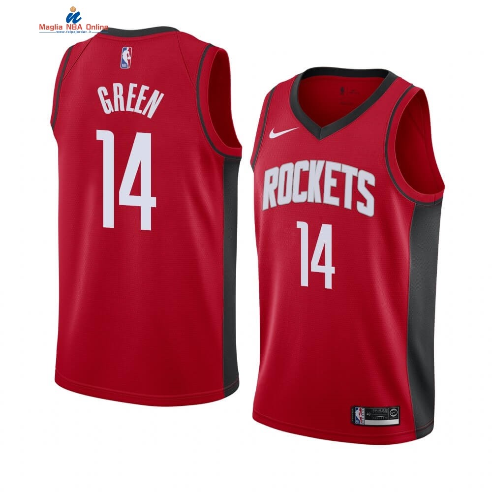 Maglia NBA Nike Houston Rockets #14 Gerald Green Rosso Icon 2019-20 Acquista