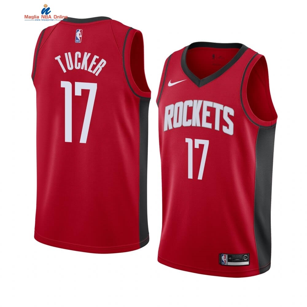 Maglia NBA Nike Houston Rockets #17 P.J. Tucker Rosso Icon 2019-20 Acquista