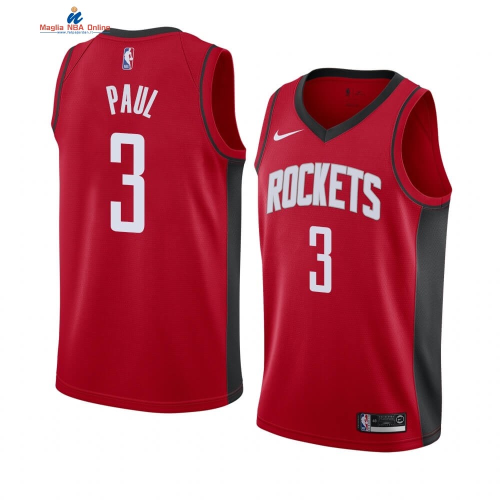 Maglia NBA Nike Houston Rockets #3 Chris Paul Rosso Icon 2019-20 Acquista