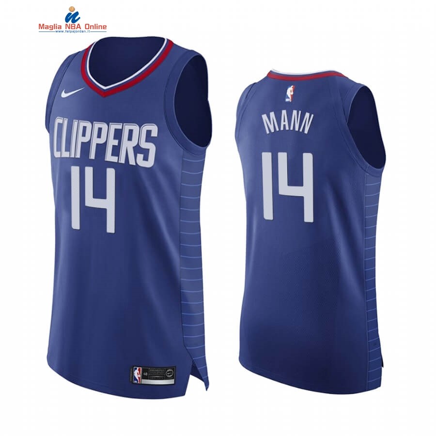 Maglia NBA Nike Los Angeles Clippers #14 Terance Mann Blu Icon 2019-20 Acquista