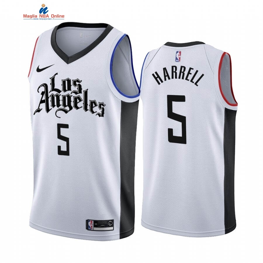 Maglia NBA Nike Los Angeles Clippers #5 Montrezl Harrell Nike Bianco Città 2019-20 Acquista