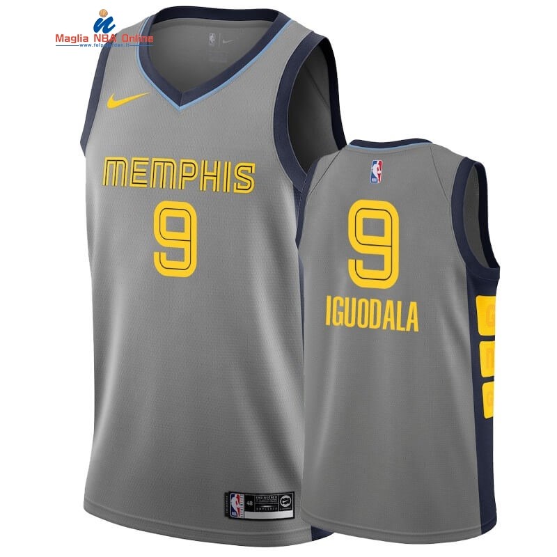 Maglia NBA Nike Menphis Grizzlies #9 Andre Iguodala Nike Grigio Città 2019-20 Acquista