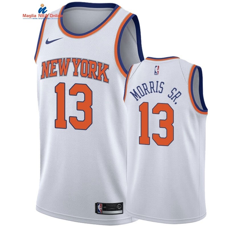 Maglia NBA Nike New York Knicks #13 Marcus Morris Sr Bianco Association 2019-20 Acquista