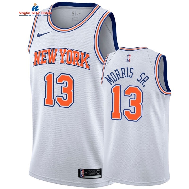 Maglia NBA Nike New York Knicks #13 Marcus Morris Sr Bianco Statement 2019-20 Acquista