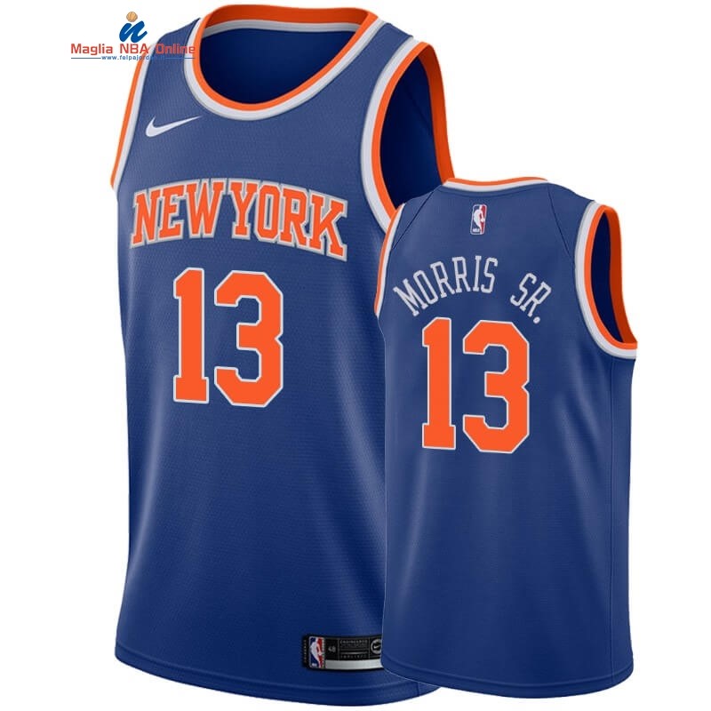 Maglia NBA Nike New York Knicks #13 Marcus Morris Sr Blu Icon 2019-20 Acquista