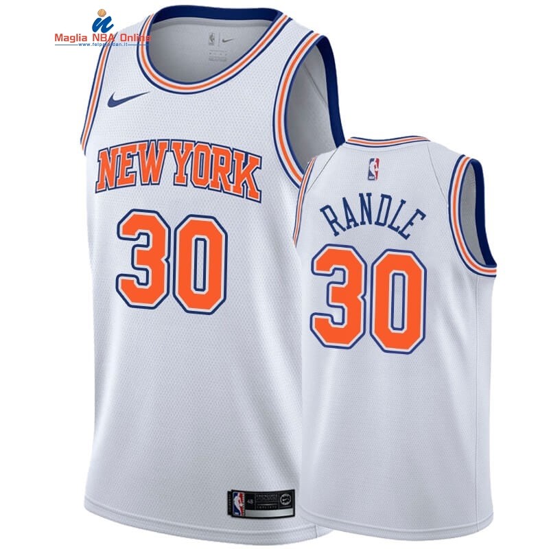 Maglia NBA Nike New York Knicks #30 Julius Randle Bianco Statement 2019-20 Acquista