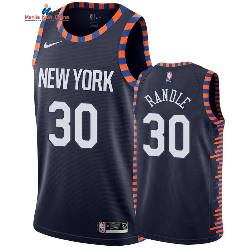 Maglia NBA Nike New York Knicks #30 Julius Randle Nike Marino Città 2019-20 Acquista
