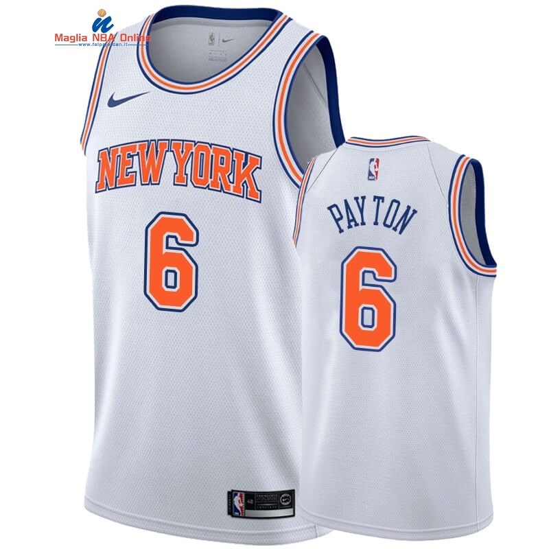 Maglia NBA Nike New York Knicks #6 Elfrid Payton Bianco Statement 2019-20 Acquista