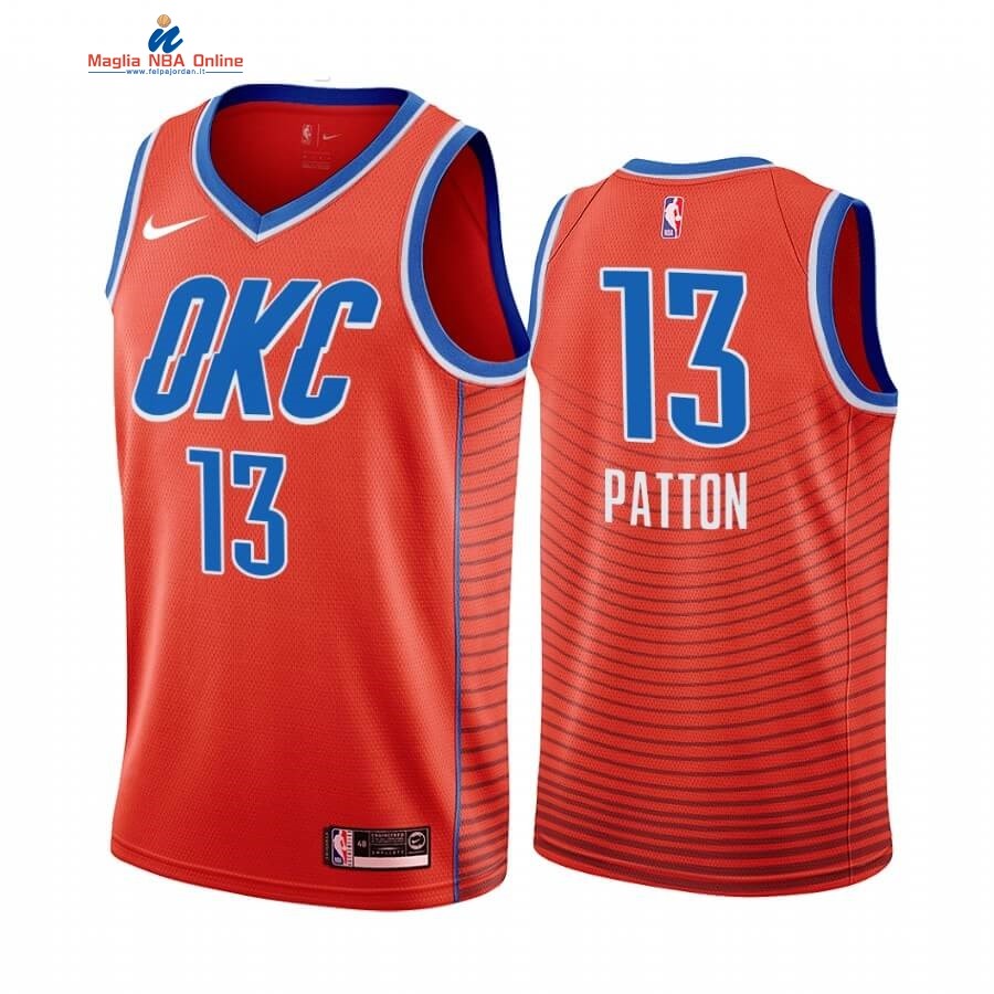 Maglia NBA Nike Oklahoma City Thunder #13 Justin Patton Arancia Statement 2019-20 Acquista