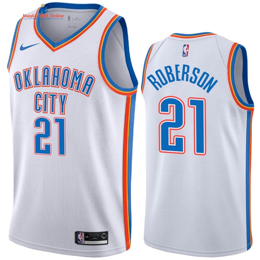 Maglia NBA Nike Oklahoma City Thunder #21 Andre Roberson Bianco Association 2019-20 Acquista