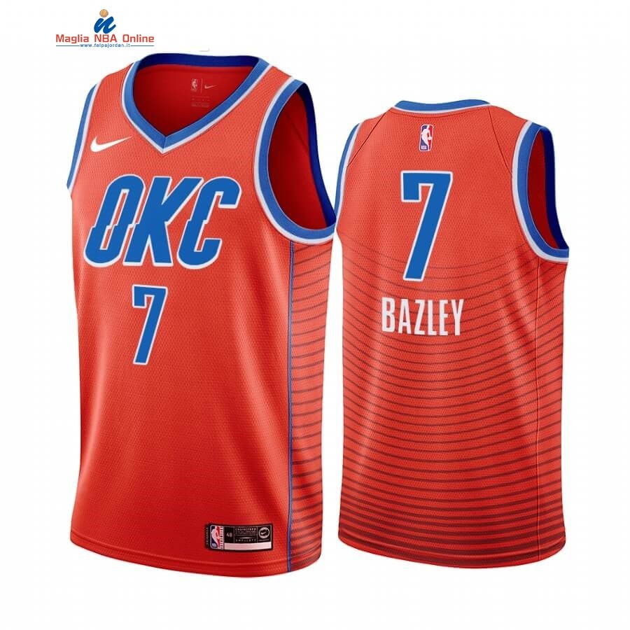 Maglia NBA Nike Oklahoma City Thunder #7 Darius Bazley Arancia Statement 2019-20 Acquista