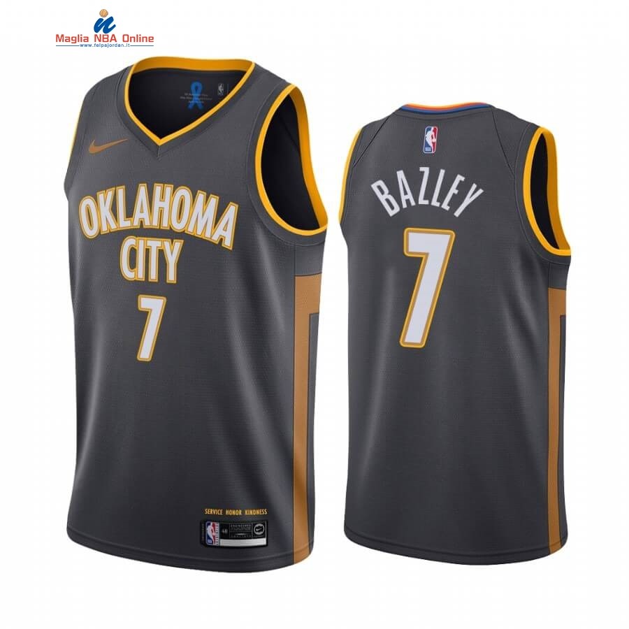 Maglia NBA Nike Oklahoma City Thunder #7 Darius Bazley Nike Nero Città 2019-20 Acquista