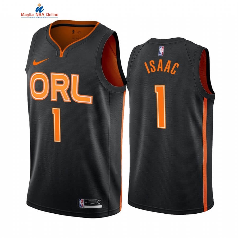 Maglia NBA Nike Orlando Magic #1 Jonathan Isaac Nike Nero Città 2019-20 Acquista