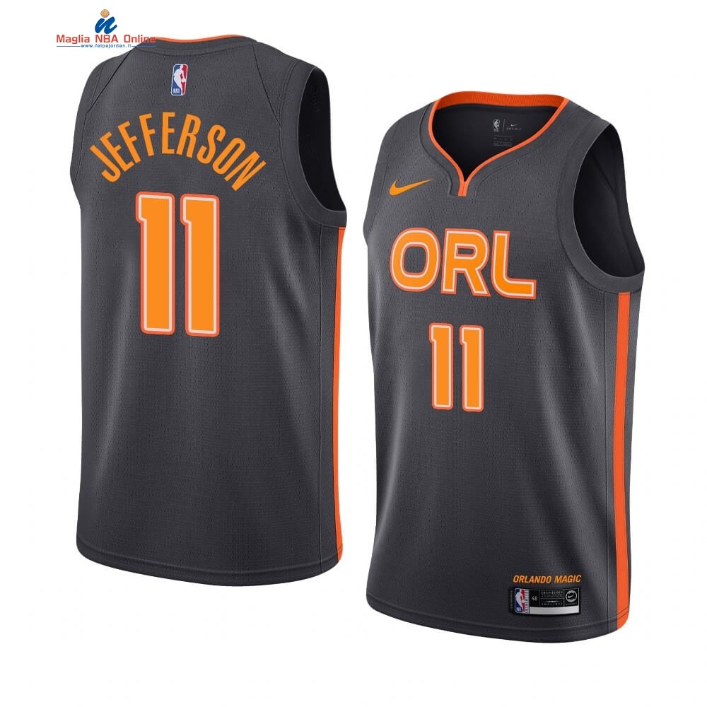 Maglia NBA Nike Orlando Magic #11 Amile Jefferson Nike Nero Città 2019-20 Acquista