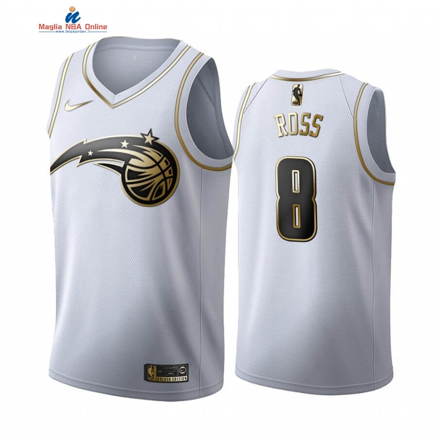 Maglia NBA Nike Orlando Magic #8 Terrence Ross Bianco Oro 2019-20 Acquista