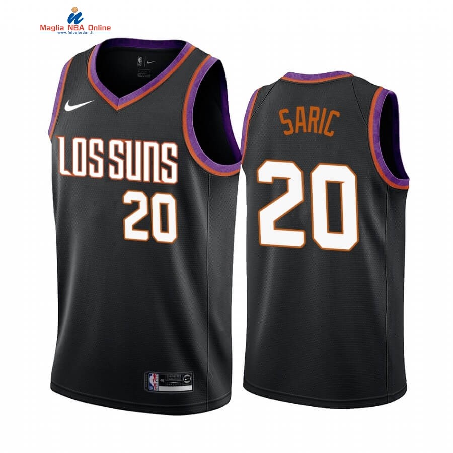 Maglia NBA Nike Phoenix Suns #20 Dario Saric Nike Nero Città 2019-20 Acquista