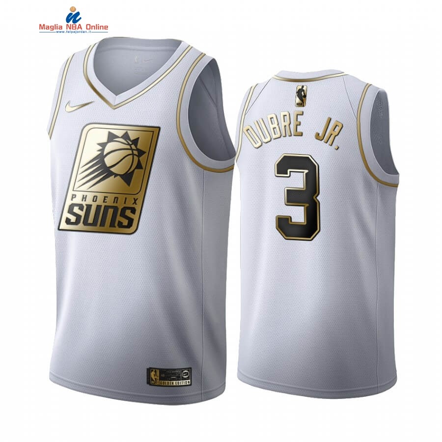 Maglia NBA Nike Phoenix Suns #3 Kelly Oubre Jr. Bianco Oro 2019-20 Acquista