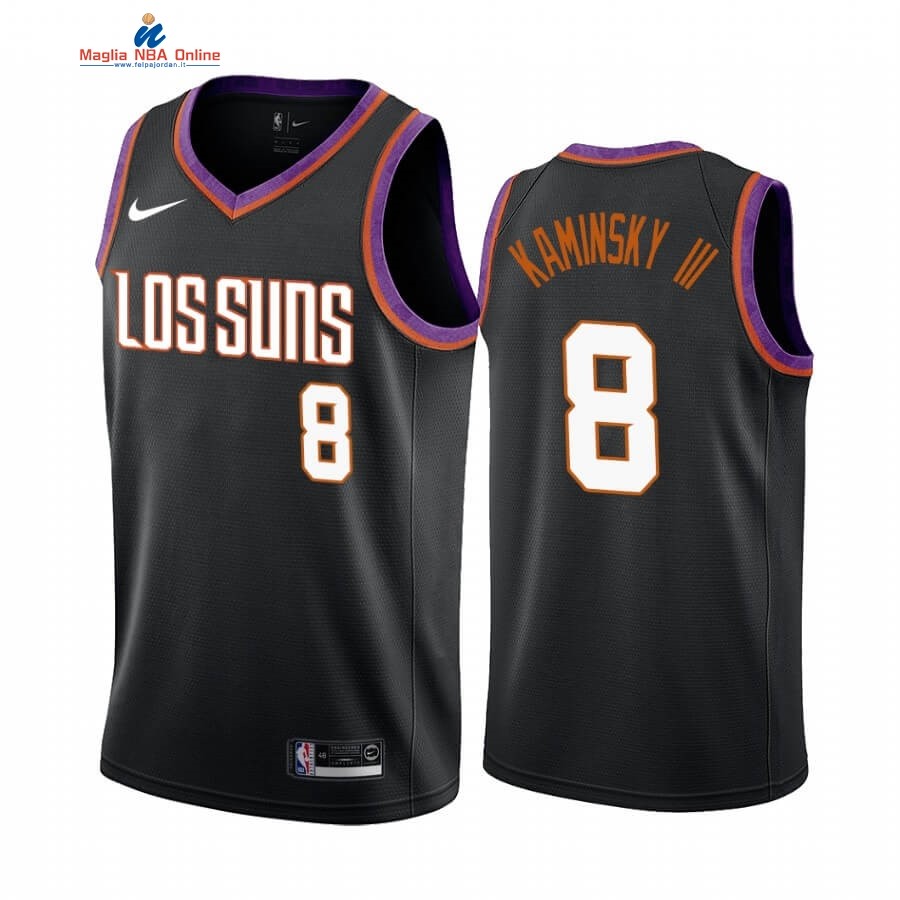 Maglia NBA Nike Phoenix Suns #8 Frank Kaminsky III Nike Nero Città 2019-20 Acquista