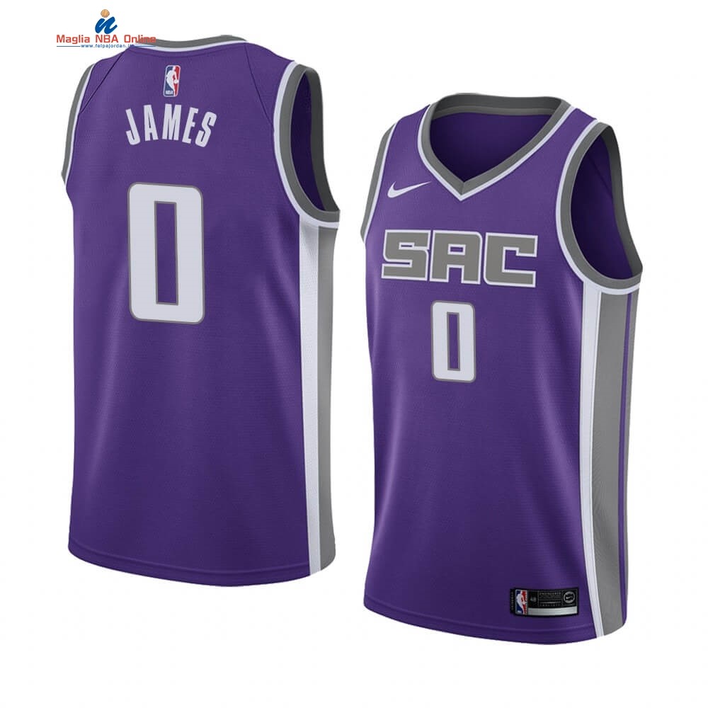 Maglia NBA Nike Sacramento Kings #0 Justin James Porpora Icon 2019-20 Acquista