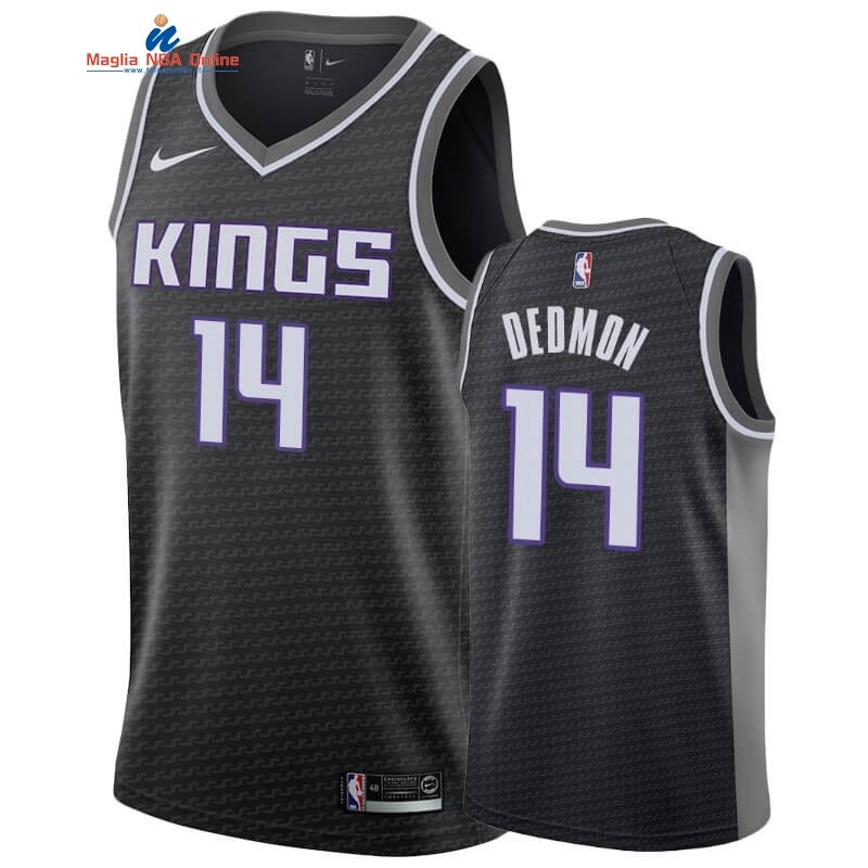 Maglia NBA Nike Sacramento Kings #14 Dewayne Dedmon Nero Statement 2019-20 Acquista