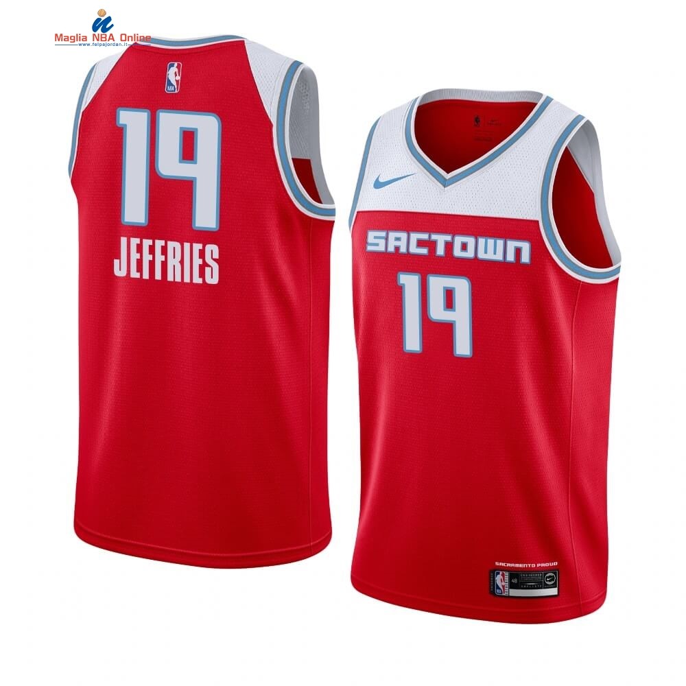 Maglia NBA Nike Sacramento Kings #19 DaQuan Jeffries Nike Rosso Città 2019-20 Acquista