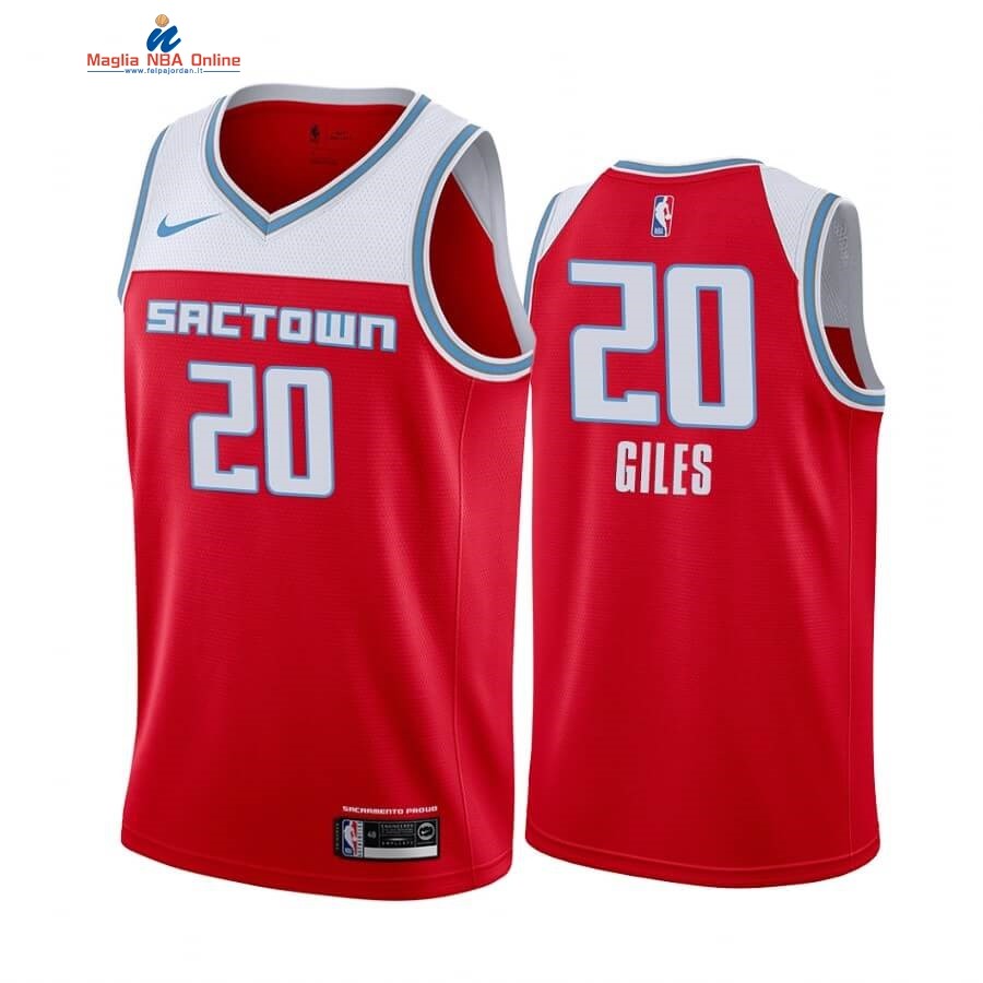 Maglia NBA Nike Sacramento Kings #20 Harry Giles Nike Rosso Città 2019-20 Acquista