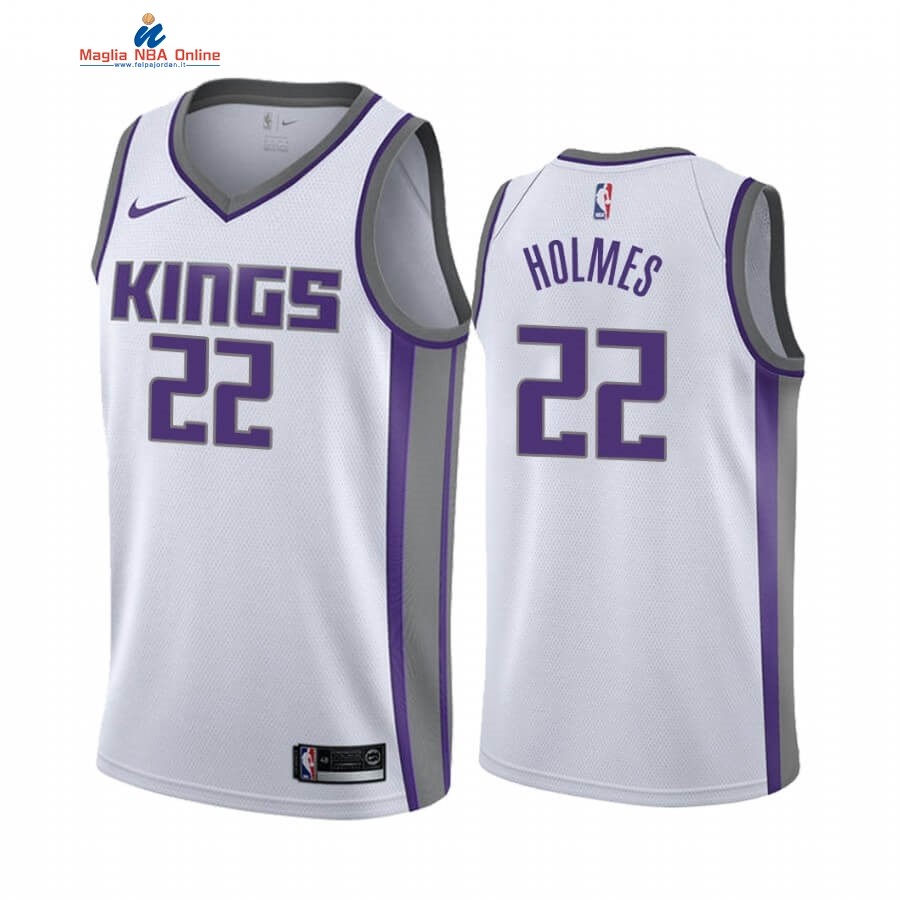 Maglia NBA Nike Sacramento Kings #22 Richaun Holmes Bianco Association 2019-20 Acquista