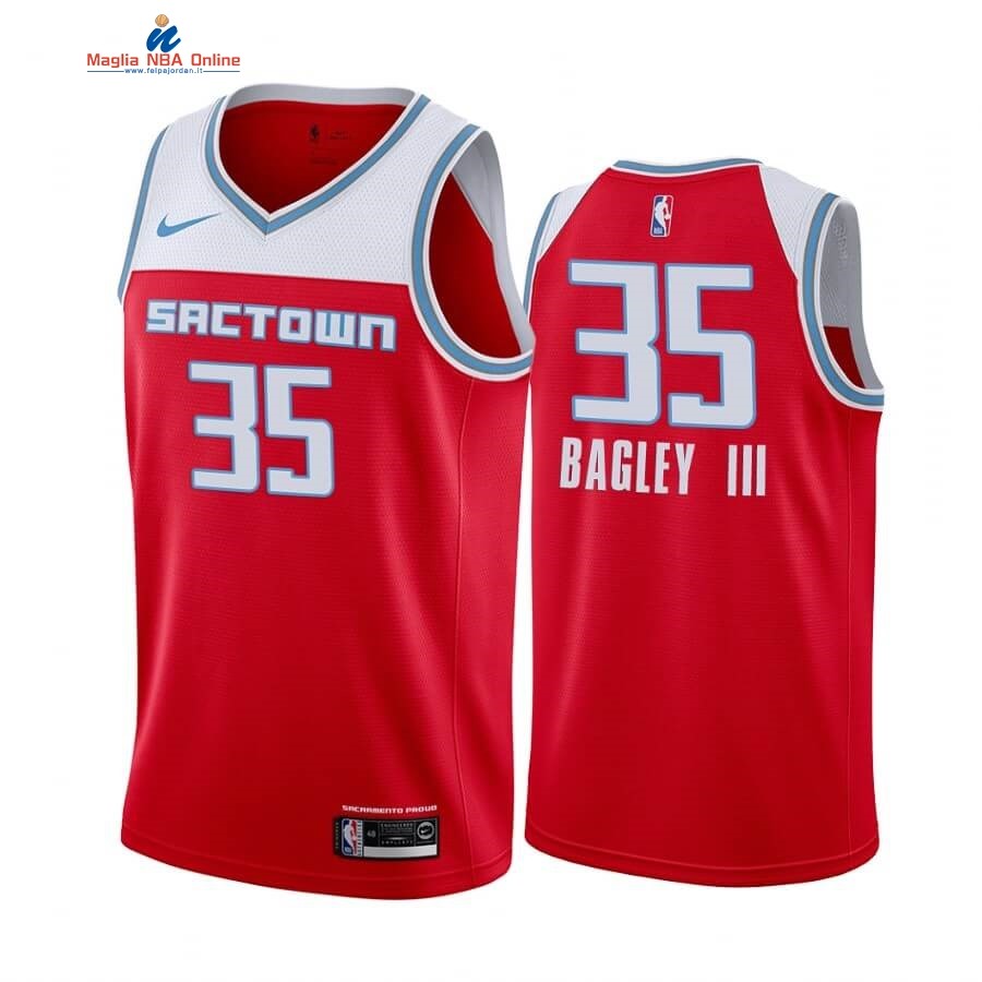 Maglia NBA Nike Sacramento Kings #35 Marvin Bagley III Nike Rosso Città 2019-20 Acquista