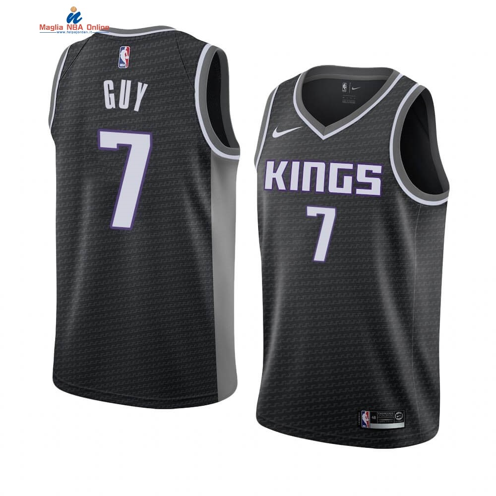 Maglia NBA Nike Sacramento Kings #7 Kyle Guy Nero Statement 2019-20 Acquista