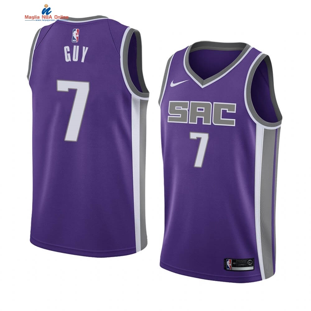 Maglia NBA Nike Sacramento Kings #7 Kyle Guy Porpora Icon 2019-20 Acquista