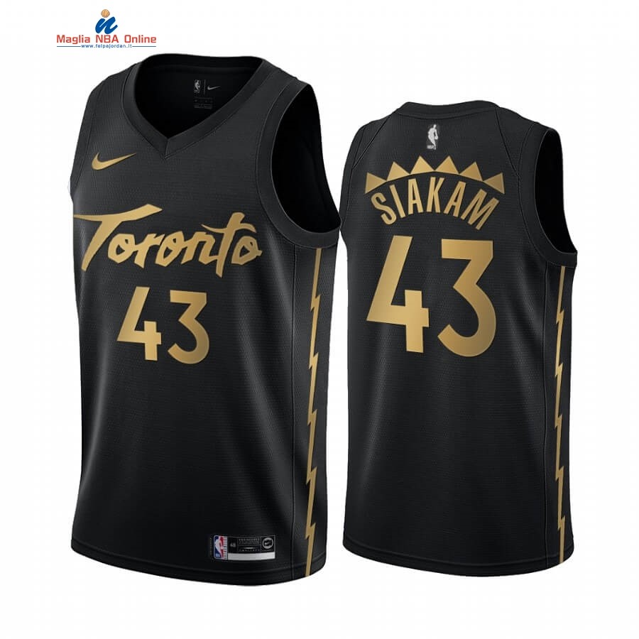 Maglia NBA Nike Toronto Raptors #43 Pascal Siakam Nike Nero Città 2019-20 Acquista