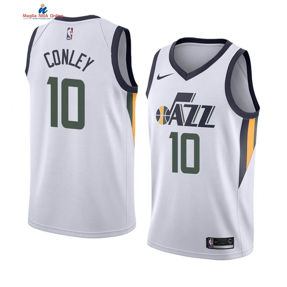 Maglia NBA Nike Utah Jazz #10 Mike Conley Bianco Association 2019-20 Acquista