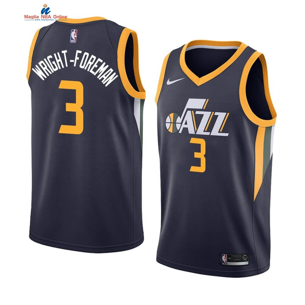 Maglia NBA Nike Utah Jazz #3 Justin Wright-Foreman Marino Icon 2019-20 Acquista