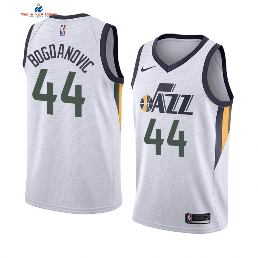 Maglia NBA Nike Utah Jazz #44 Bojan Bogdanovic Bianco Association 2019-20 Acquista