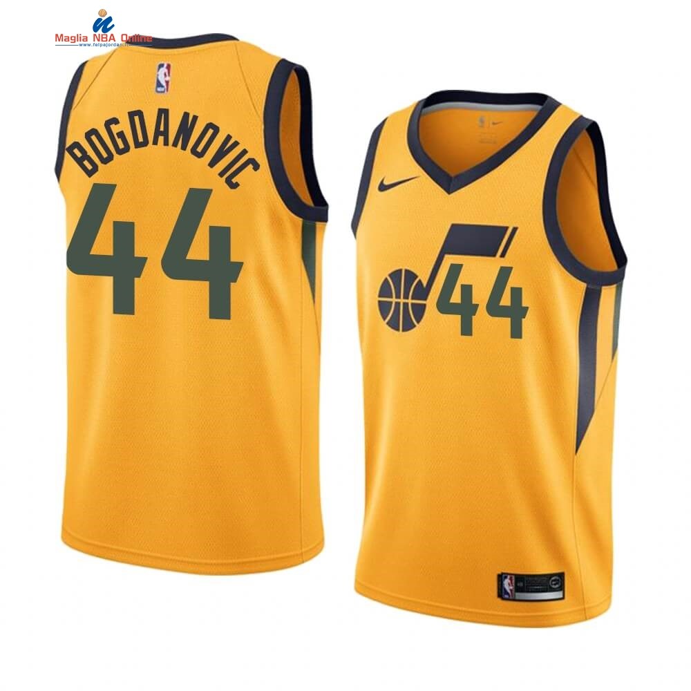 Maglia NBA Nike Utah Jazz #44 Bojan Bogdanovic Giallo Statement 2019-20 Acquista