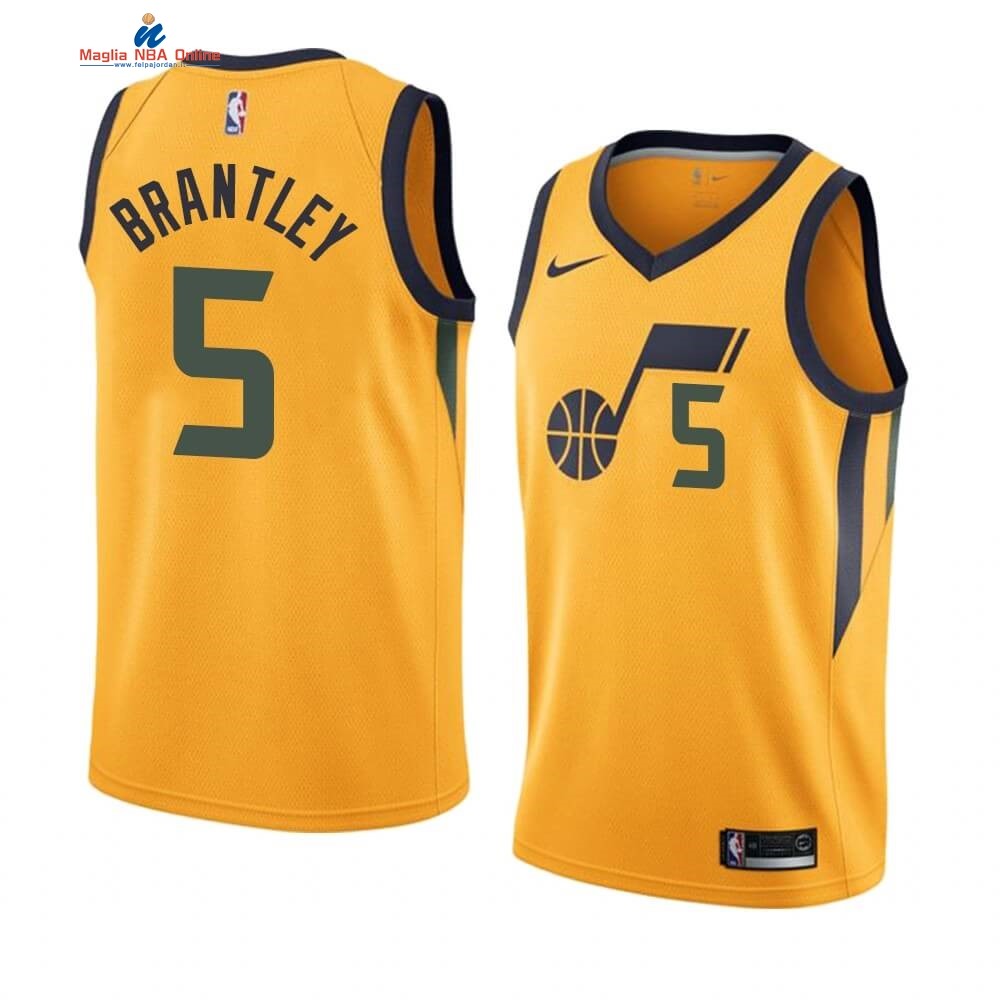 Maglia NBA Nike Utah Jazz #5 Jarrell Brantley Giallo Statement 2019-20 Acquista