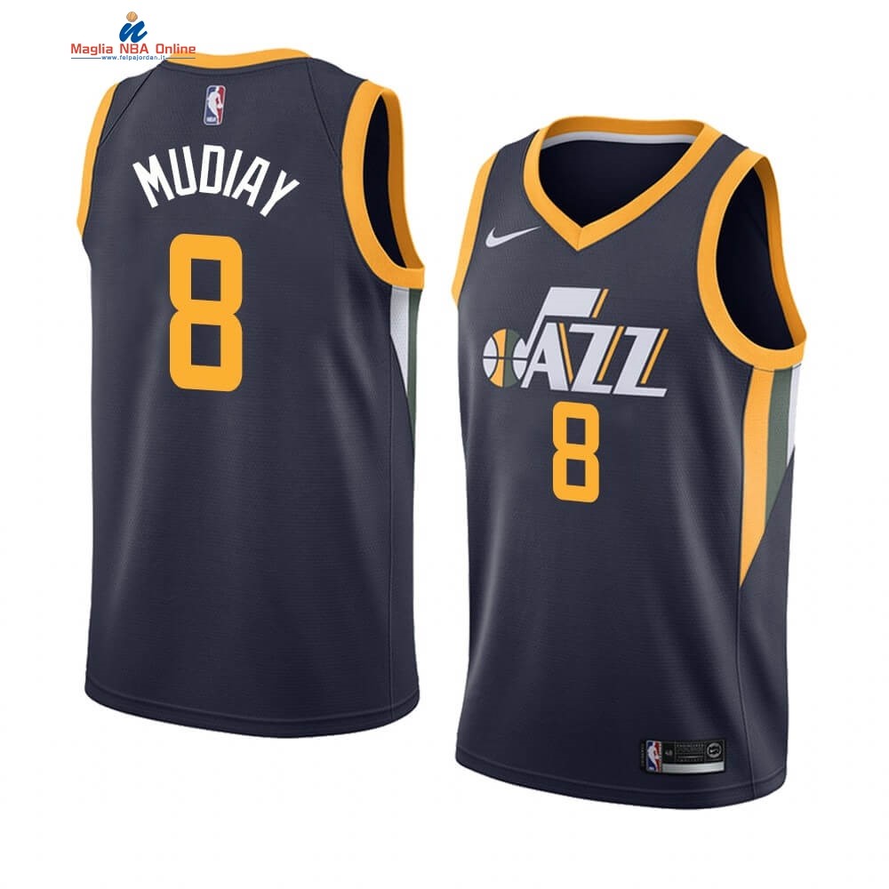 Maglia NBA Nike Utah Jazz #8 Emmanuel Mudiay Marino Icon 2019-20 Acquista