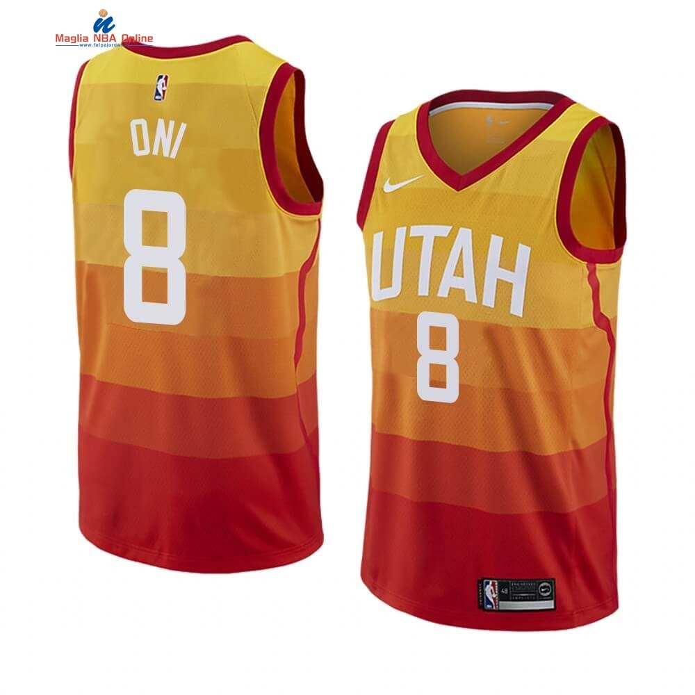 Maglia NBA Nike Utah Jazz #8 Miye Oni Nike Giallo Ciuda 2019-20 Acquista