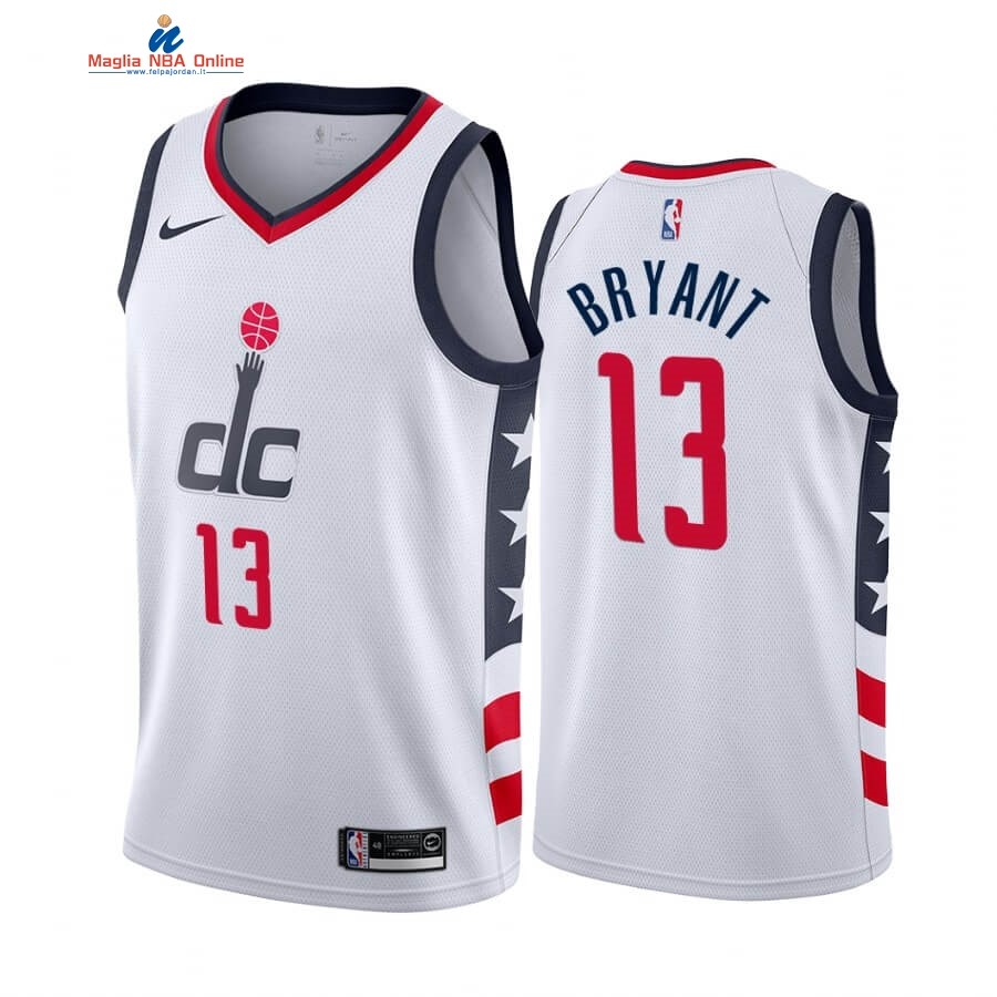 Maglia NBA Nike Washington Wizards #13 Thomas Bryant Nike Bianco Città 2019-20 Acquista