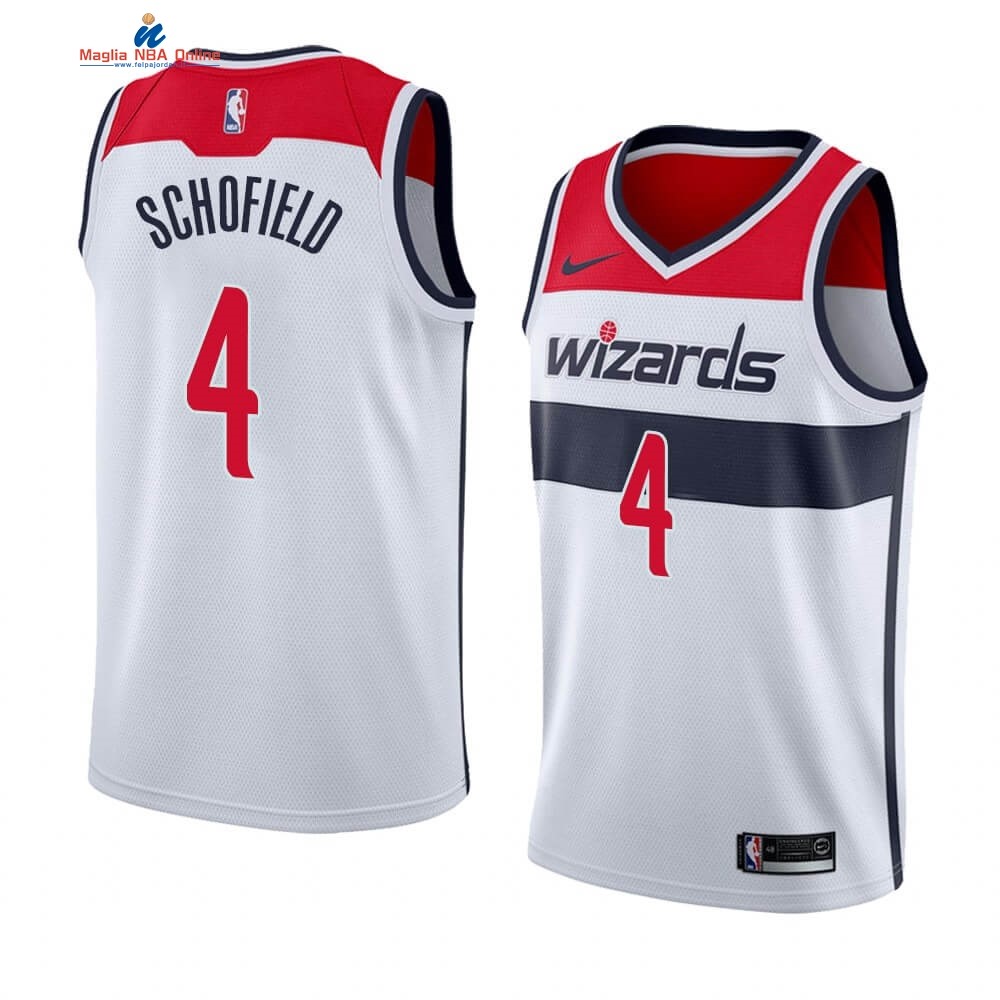 Maglia NBA Nike Washington Wizards #4 Admiral Schofield Bianco Association Acquista