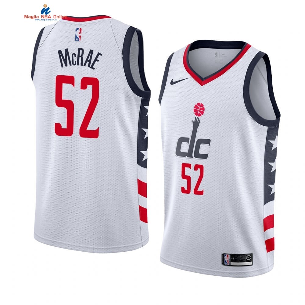Maglia NBA Nike Washington Wizards #52 Jordan McRae Nike Bianco Città 2019-20 Acquista