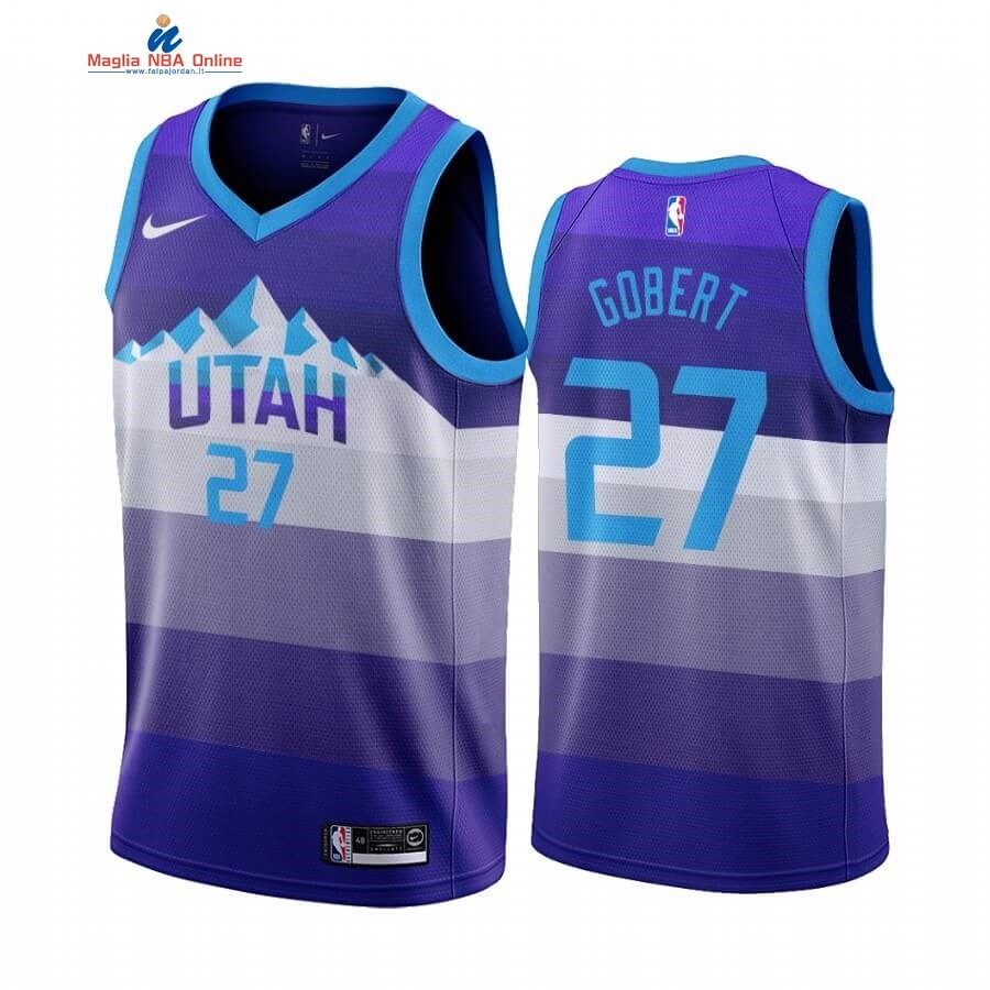 Maglia NBA Utah Jazz #27 Rudy Gobert Porpora Throwback Acquista