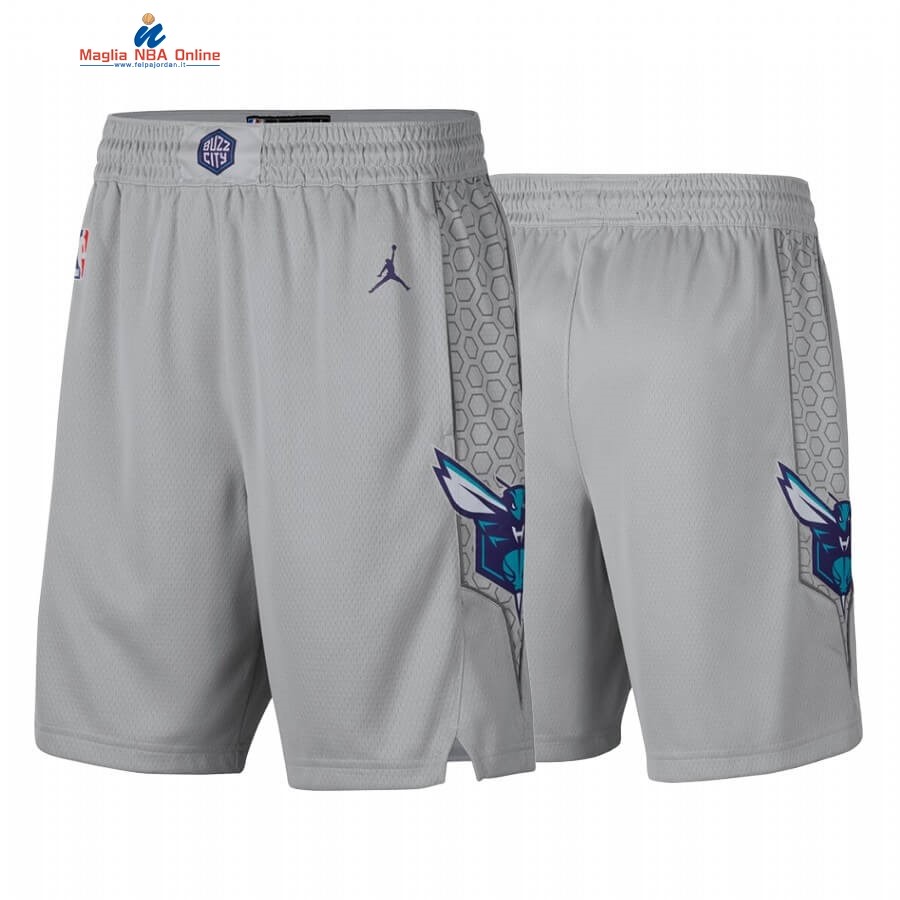 Pantaloni Basket Charlotte Hornets Nike Grigio Città 2019-20 Acquista