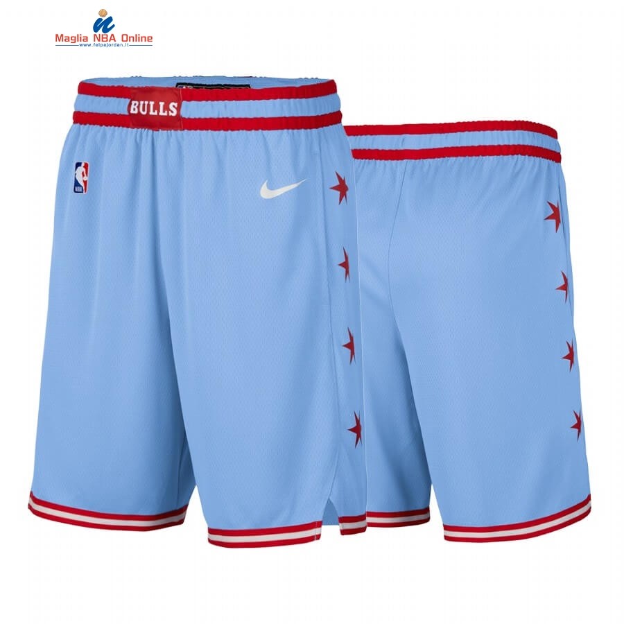 Pantaloni Basket Chicago Bulls Nike Blu Città 2019-20 Acquista