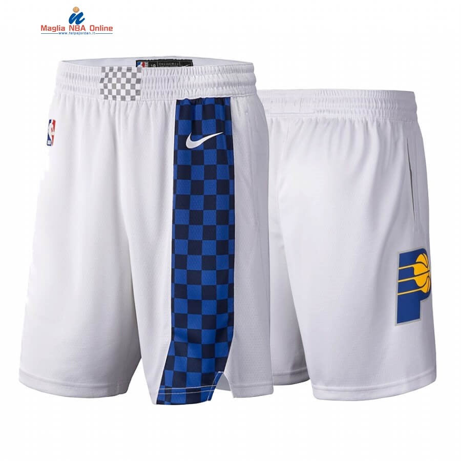 Pantaloni Basket Indiana Pacers Nike Bianco Città 2019-20 Acquista