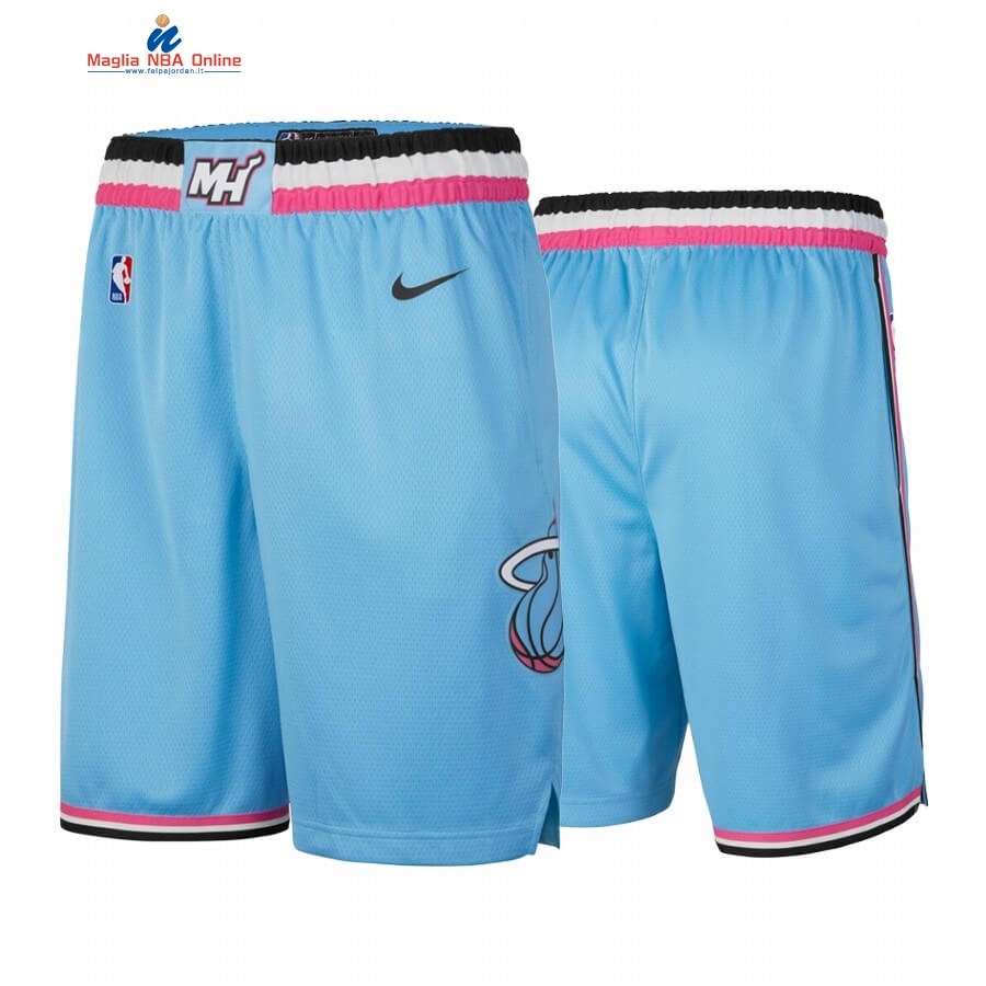 Pantaloni Basket Miami Heat Nike Blu Città 2019-20 Acquista