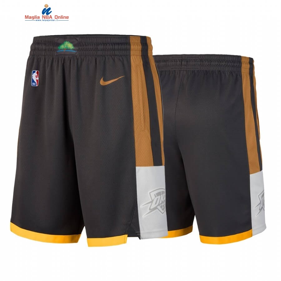 Pantaloni Basket Oklahoma City Thunder Nike Nero Città 2019-20 Acquista