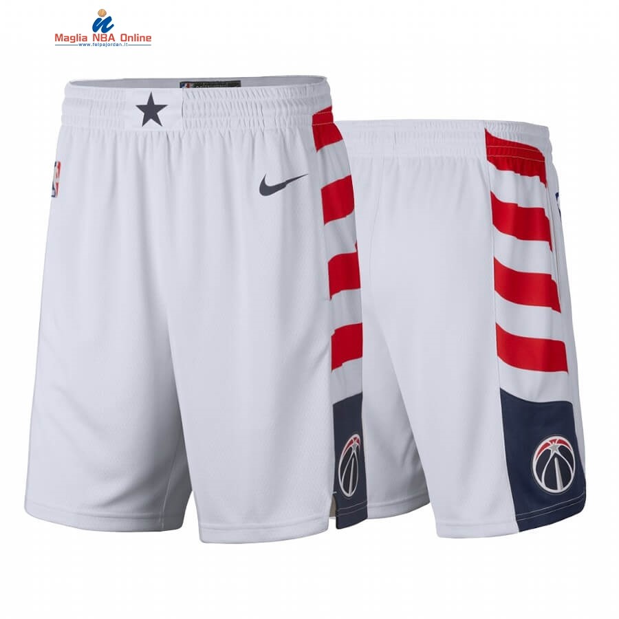 Pantaloni Basket Washington Wizards Nike Bianco Città 2019-20 Acquista