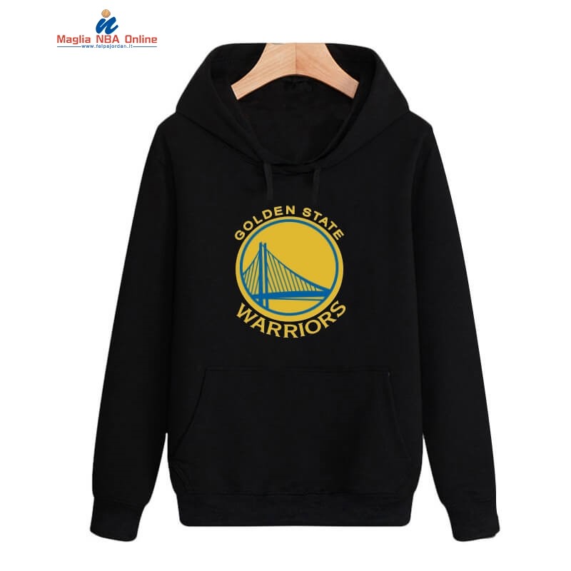 Felpe Con Cappuccio NBA Golden State Warriors Nero Giallo Acquista