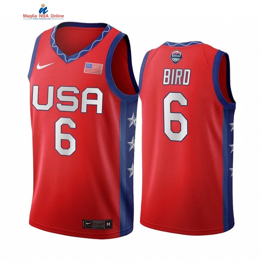 Maglia 2020 Olimpiadi Tokyo USMNT #6 Sue Bird Rosso Acquista